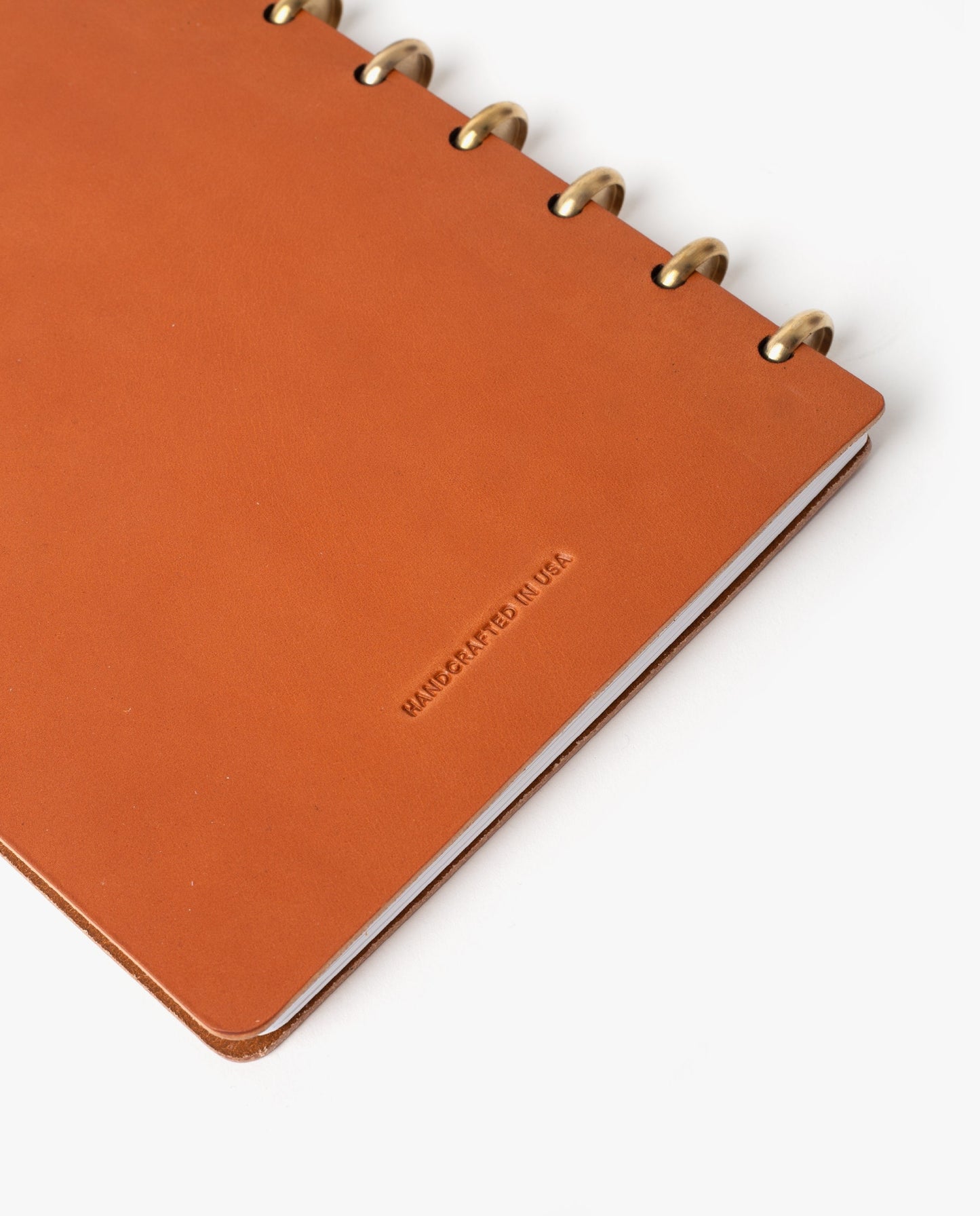 Warehouse Item - Discbound Heirloom Journal (Tan/Brass)