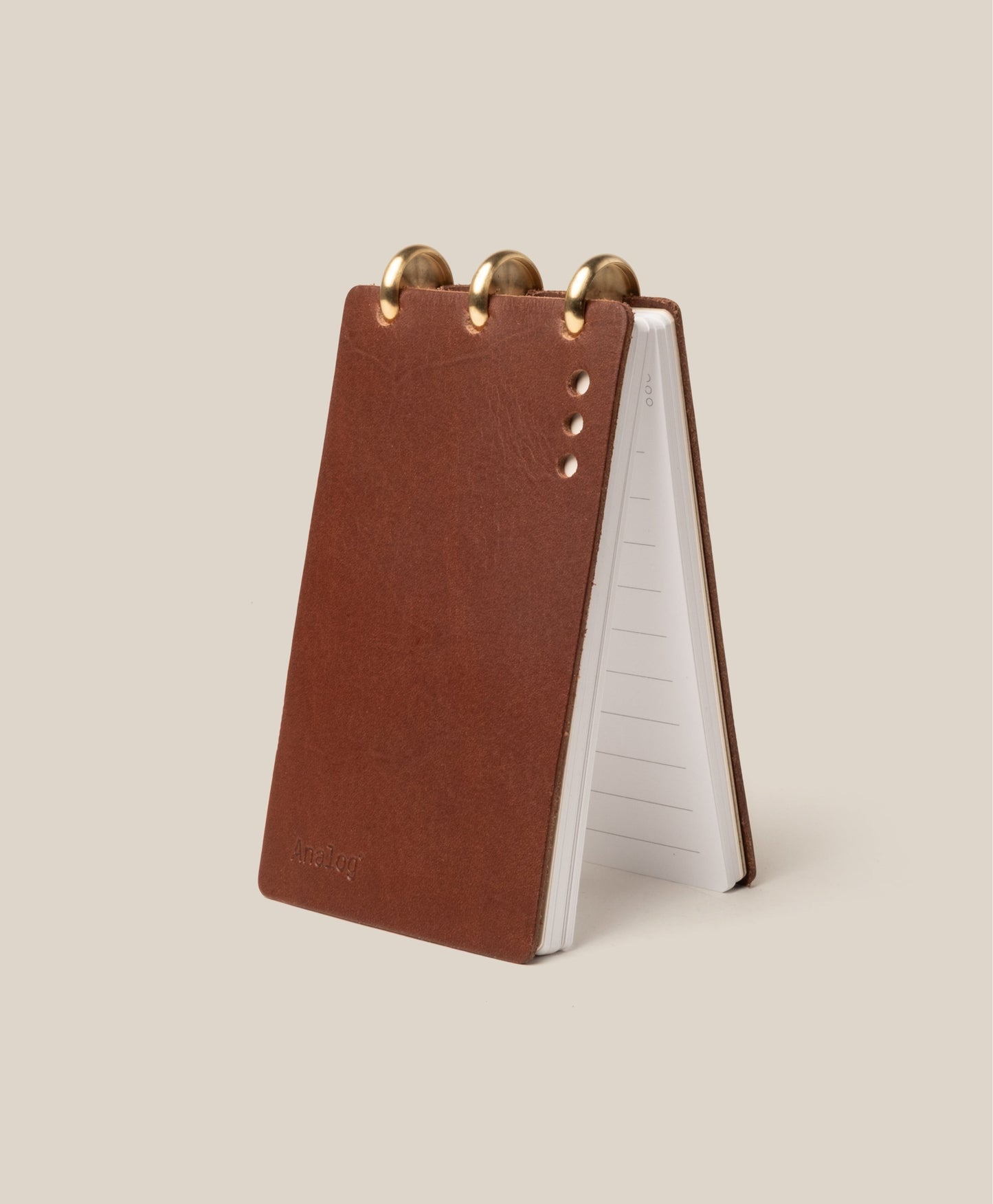 Leather Discbound Analog (Brown)