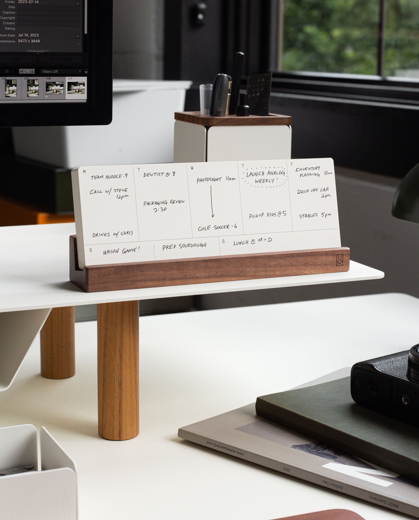 Analog Weekly Planning Kit (Walnut)