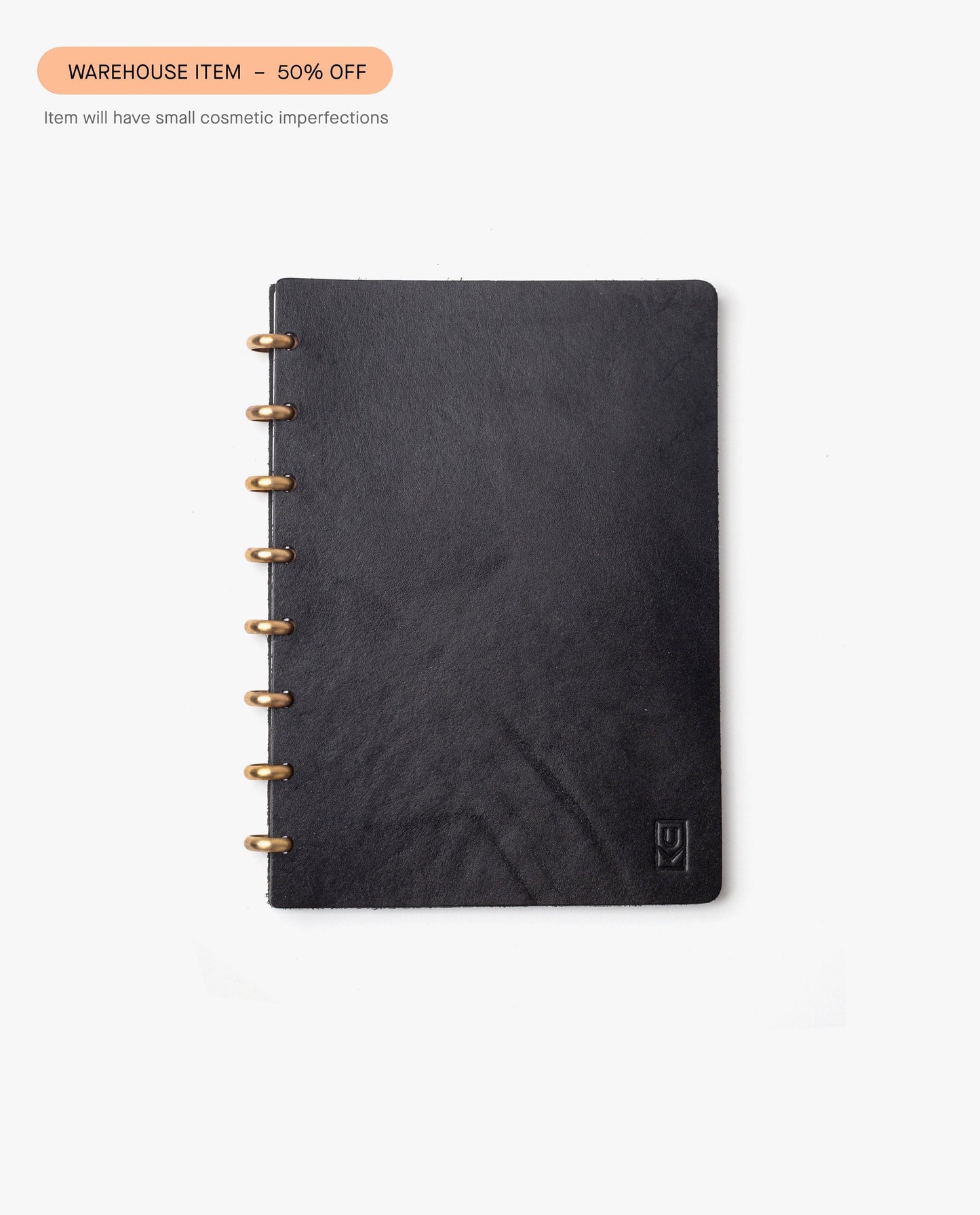 Warehouse Item - Discbound Heirloom Journal (Black/Brass)