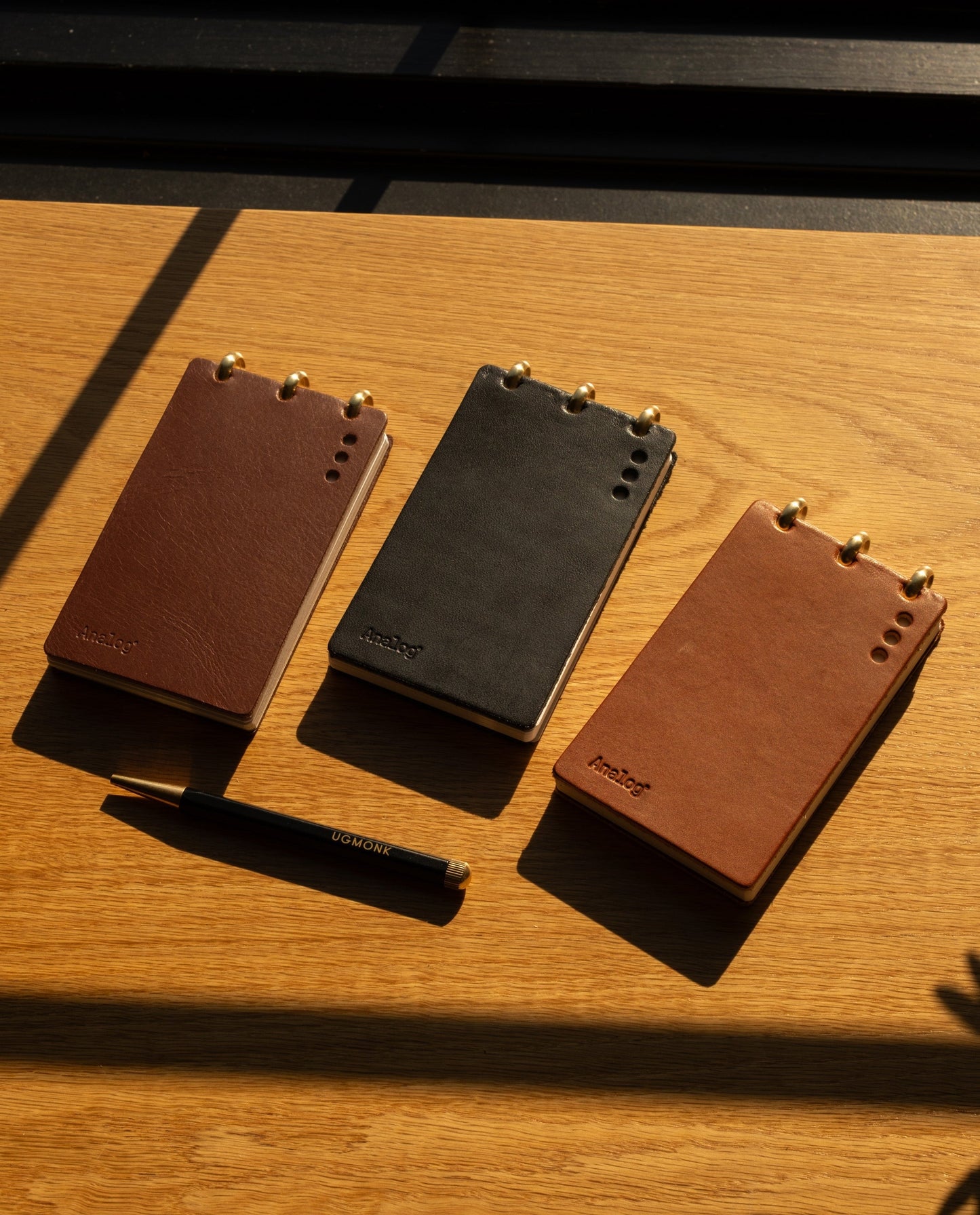 Leather Discbound Analog (Tan)