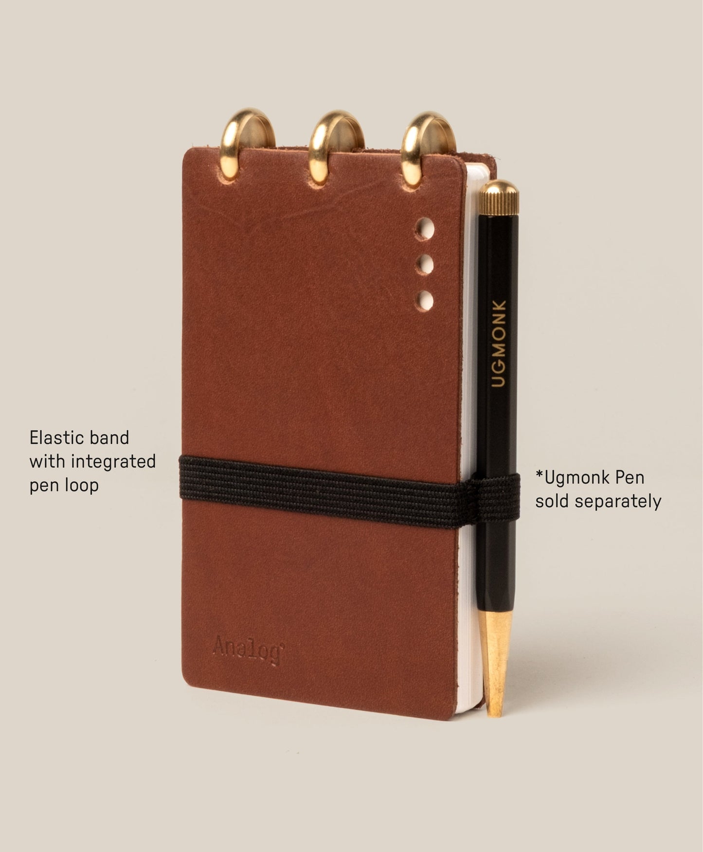Leather Discbound Analog (Brown)
