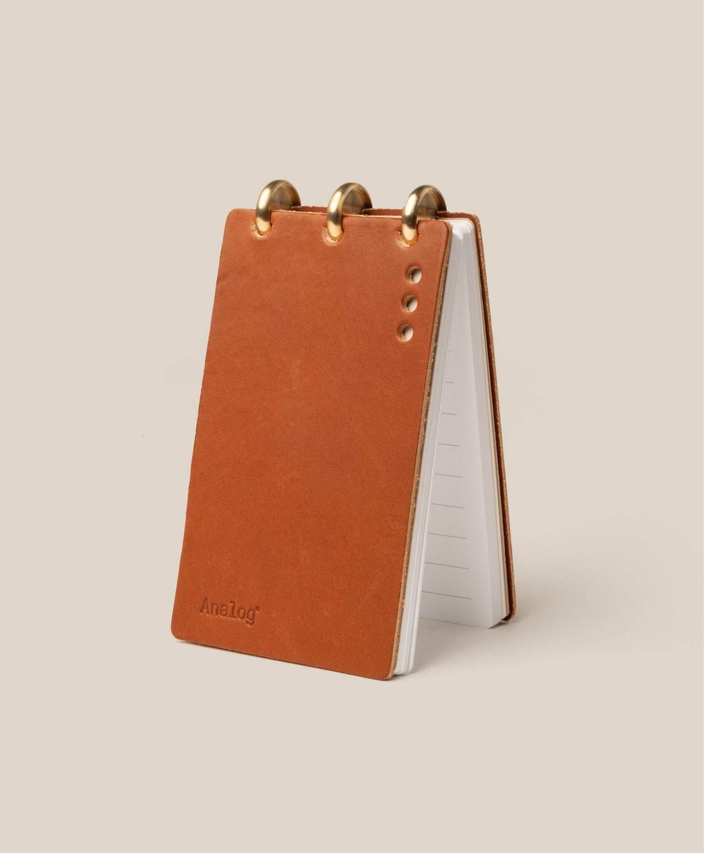 Leather Discbound Analog (Tan)