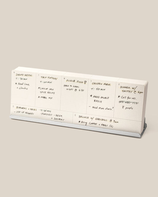 Analog Weekly Planning Kit (Silver Aluminum)