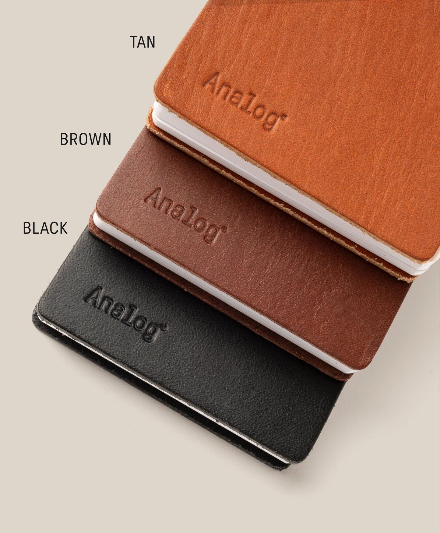 Leather Discbound Analog (Brown)