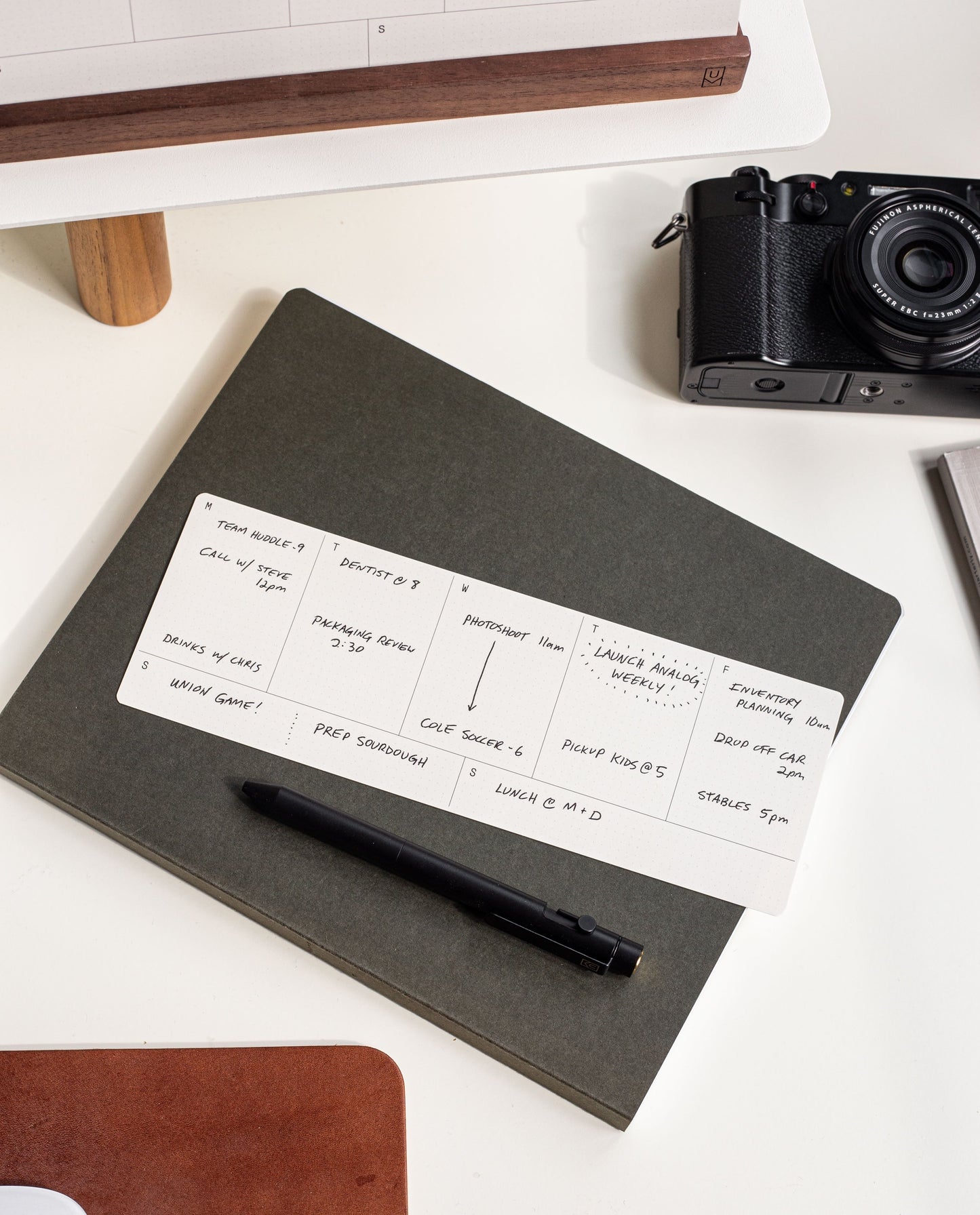 Analog Weekly Planning Kit (Walnut)
