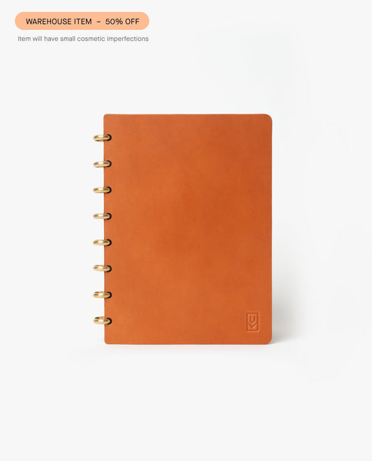 Warehouse Item - Discbound Heirloom Journal (Tan/Brass)
