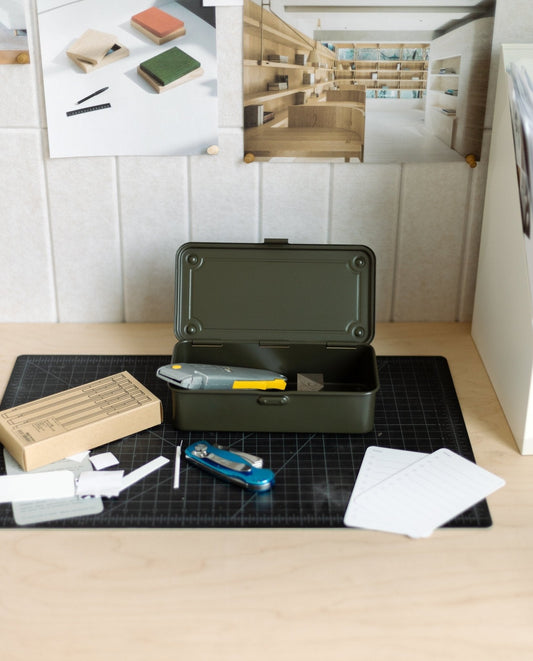 Toyo Steel Stackable Storage Box T-190 (Military Green)