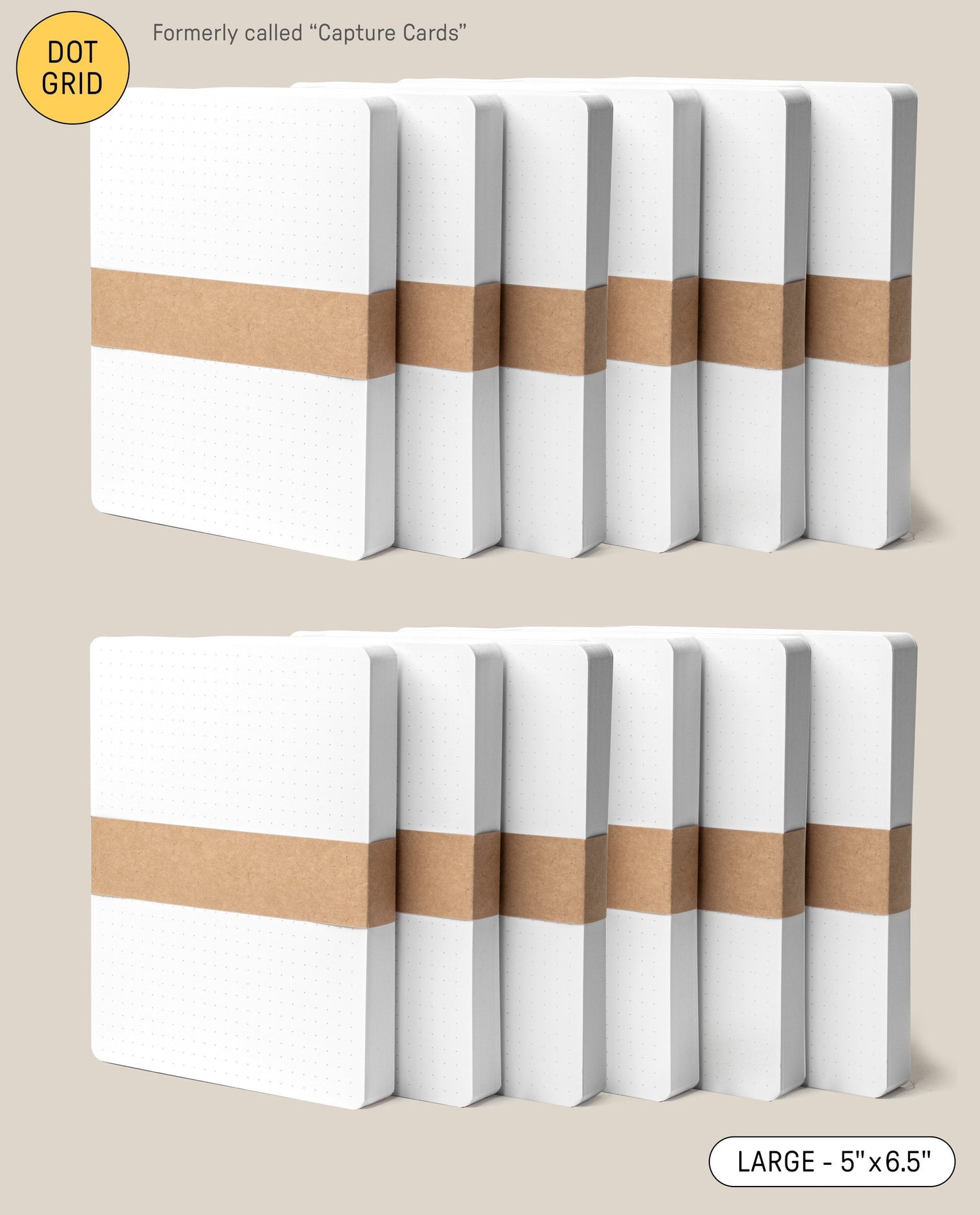 Analog Dot Grid Cards - Large (12-Pack)