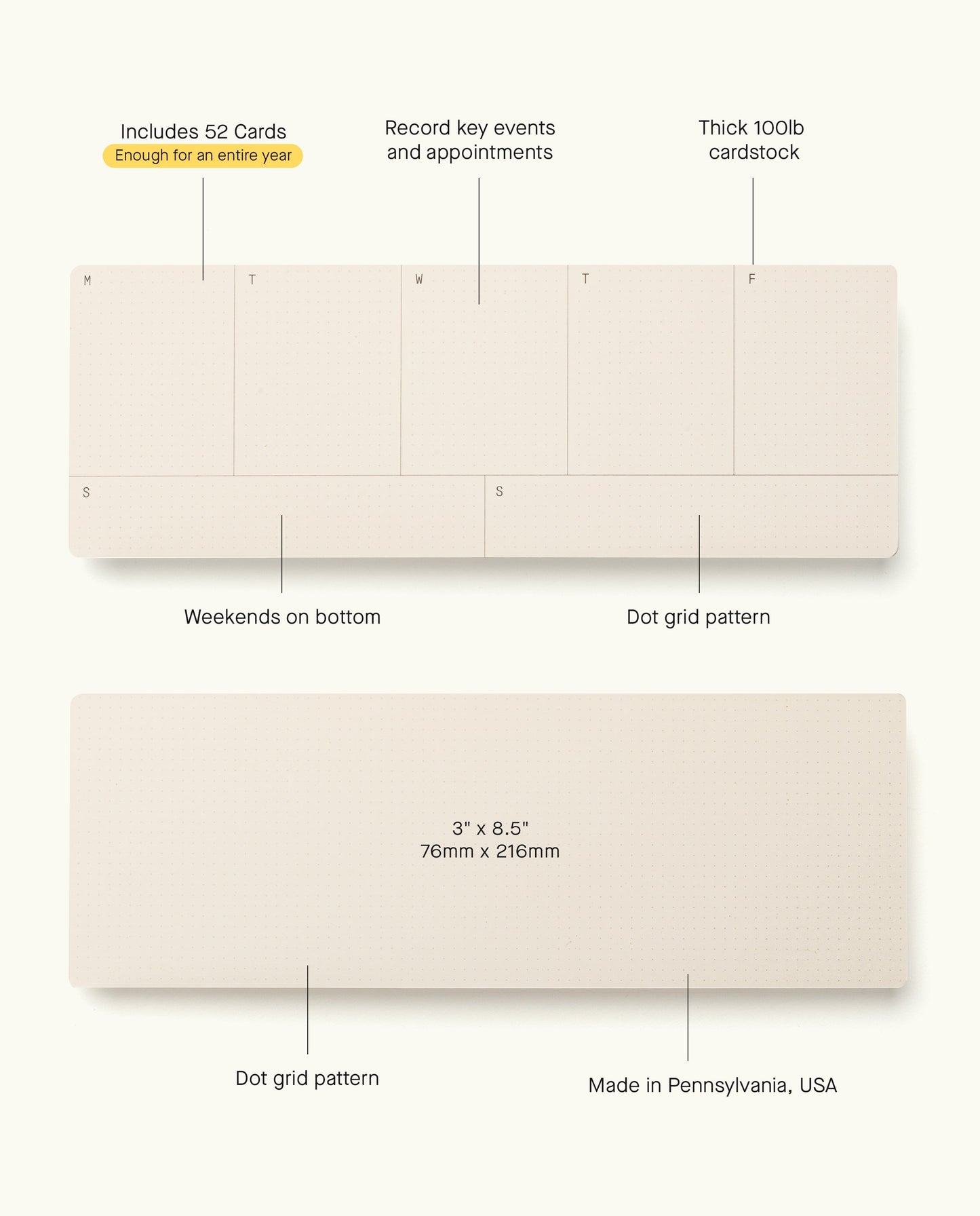Analog Weekly Planning Kit (Maple)