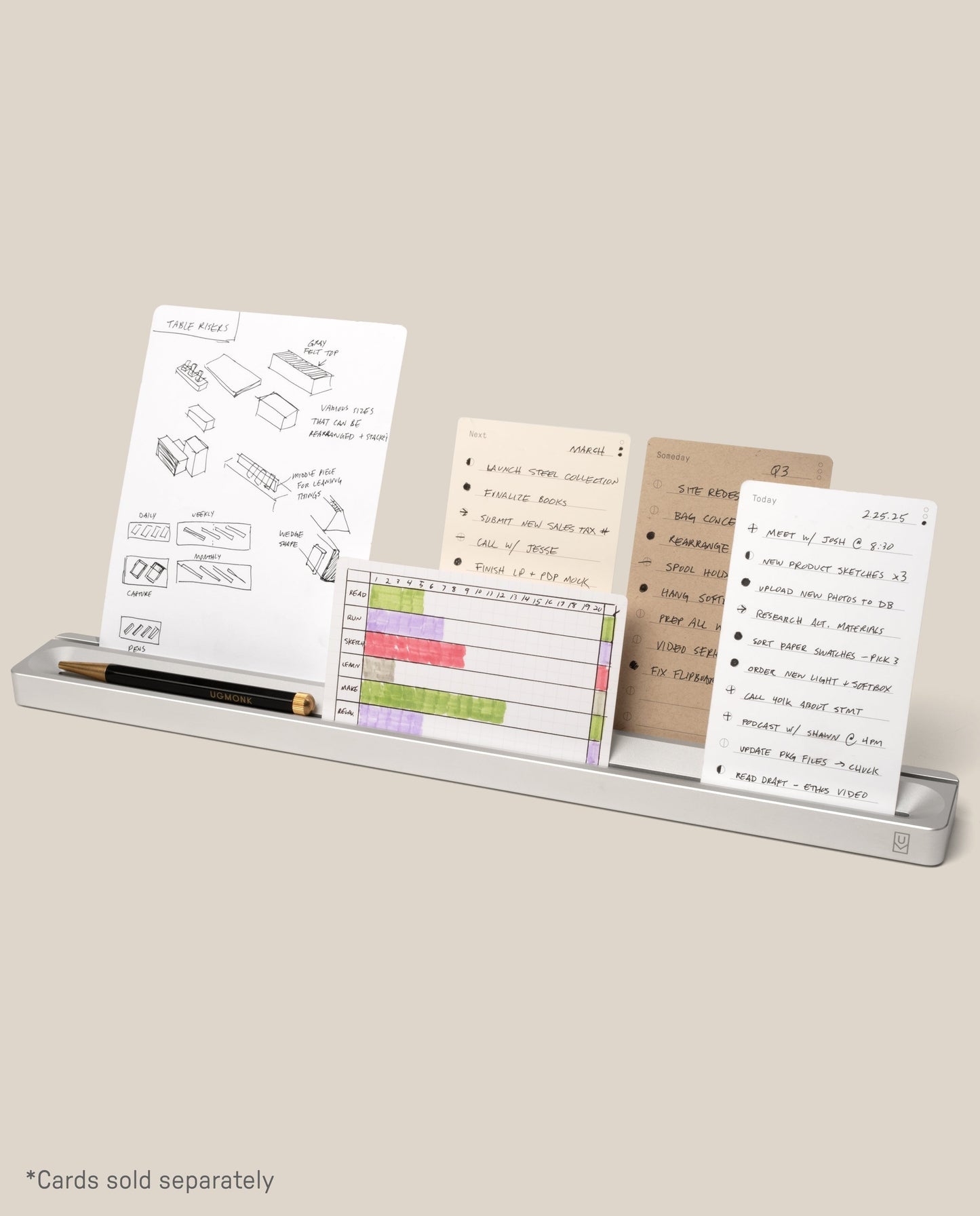Analog Card Bar (Large 16" – Silver)