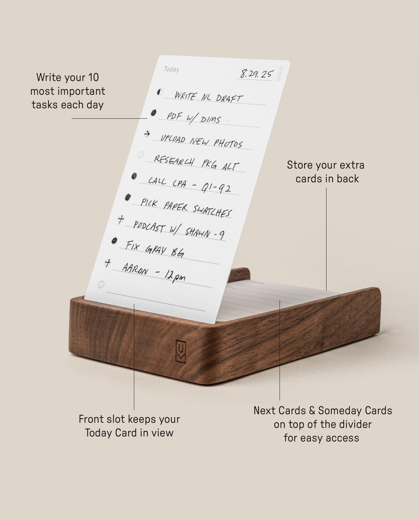 Analog Daily Focus Kit + 3 Refills (Walnut)