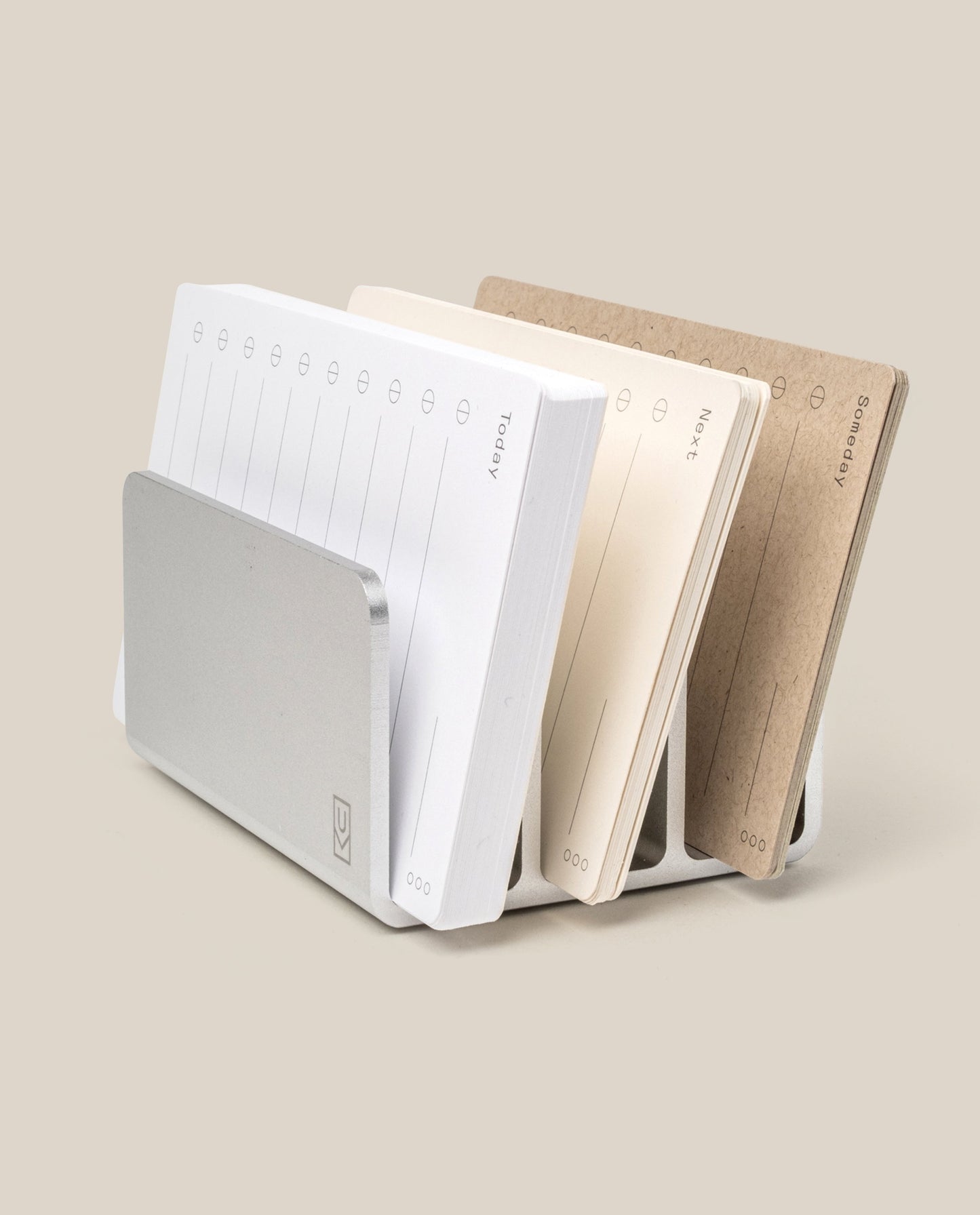 Analog Card Organizer (Silver Aluminum)