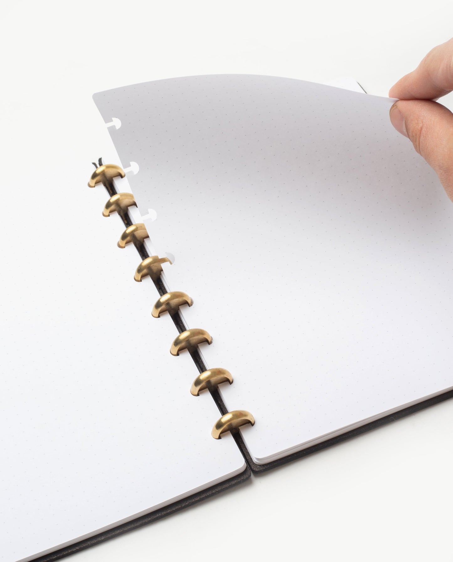 Warehouse Item - Discbound Heirloom Journal (Black/Brass)