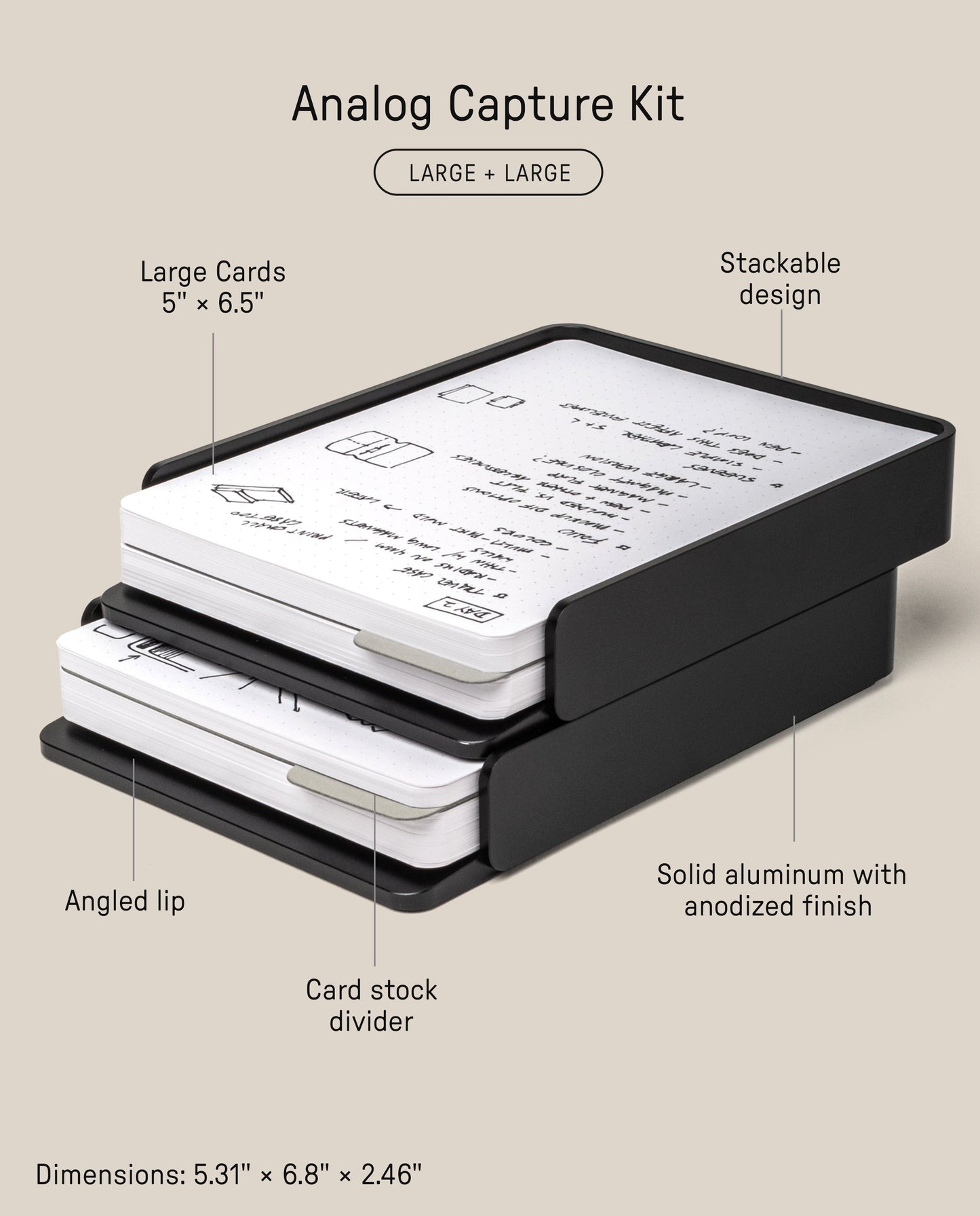 Analog Capture Kit - 2 Large (Black Aluminum)