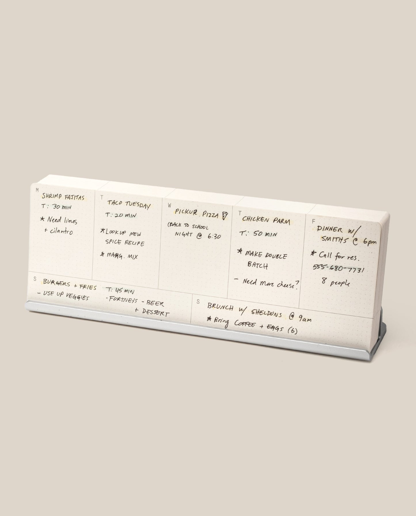 Analog Weekly Planning Kit (Silver Aluminum)