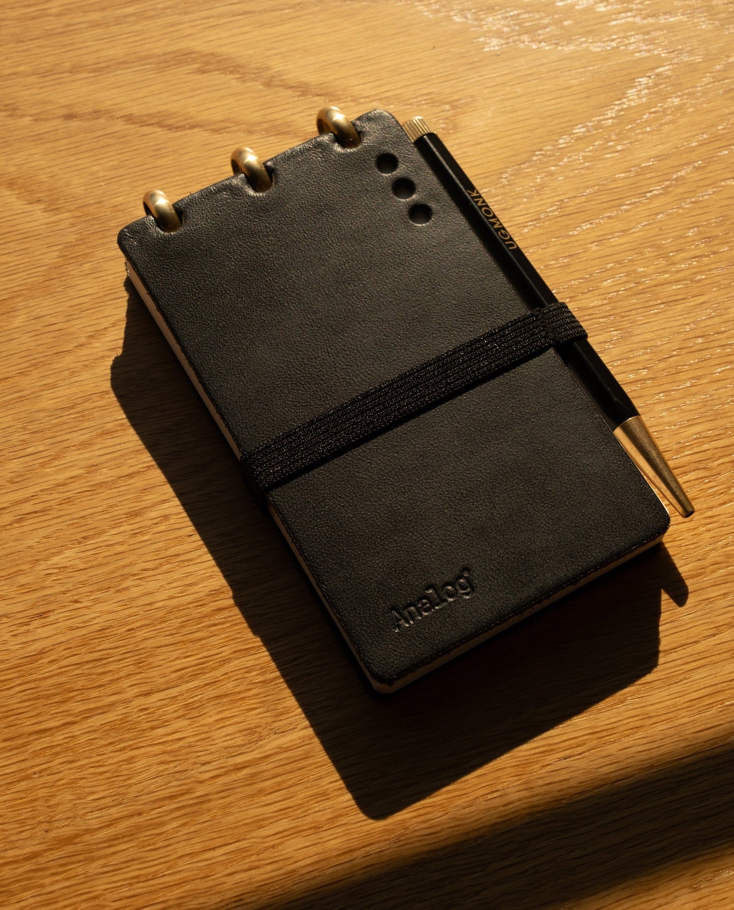 Leather Discbound Analog (Black)