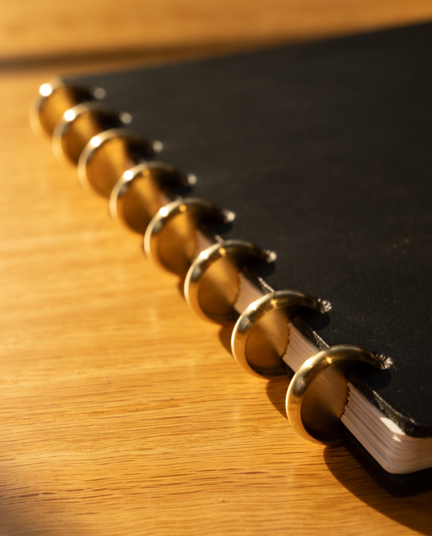 Discbound Heirloom Journal (Black Leather - Standard 6" x 8.5")
