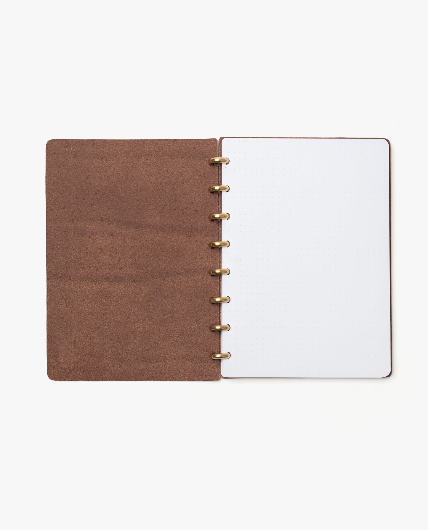 Warehouse Item - Discbound Heirloom Journal (Brown/Brass)
