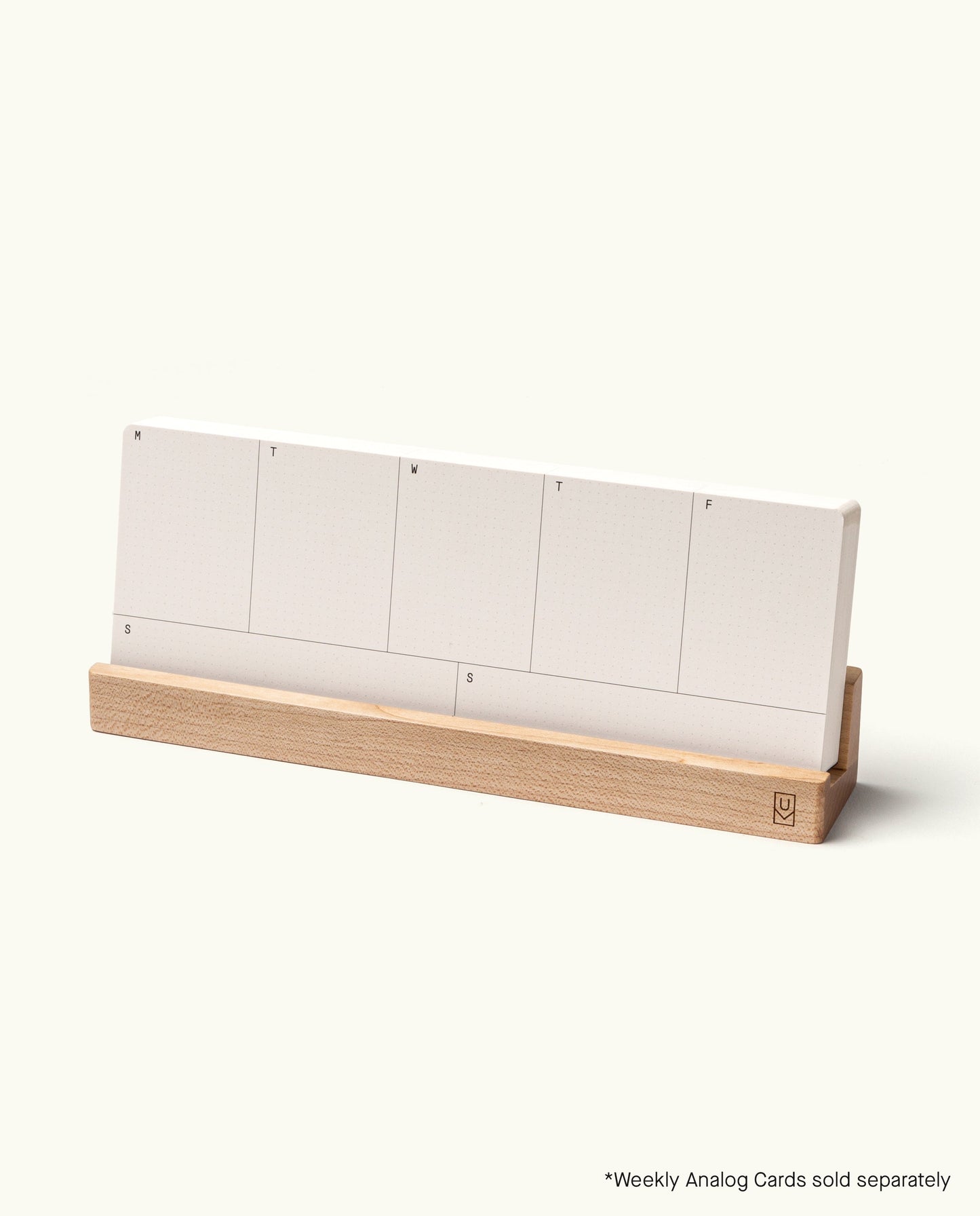 Analog Weekly Card Holder (Maple)