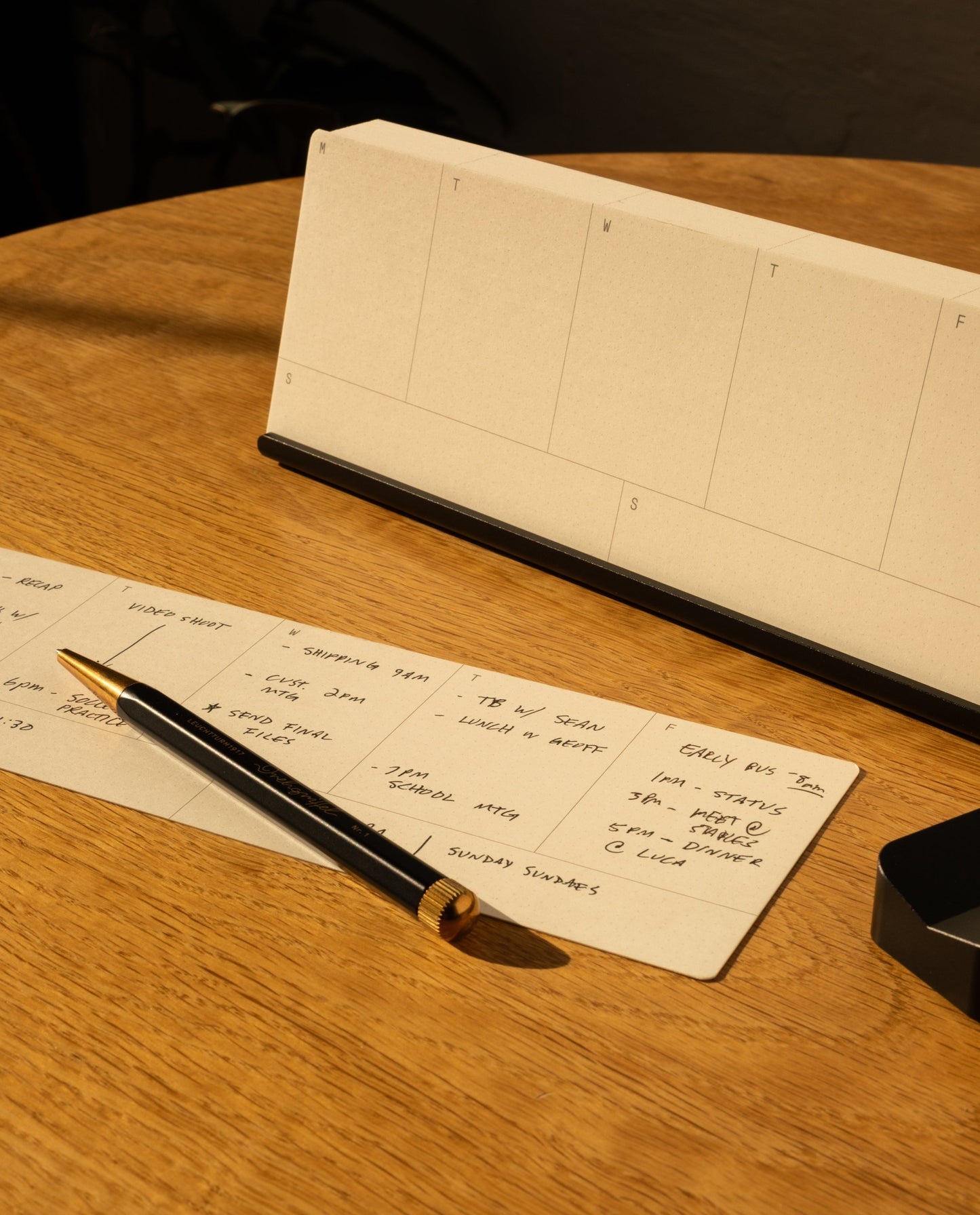 Analog Weekly Planning Kit (Black Aluminum)