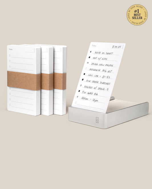 Analog Daily Focus Kit + 3 Refills (Silver Aluminum)