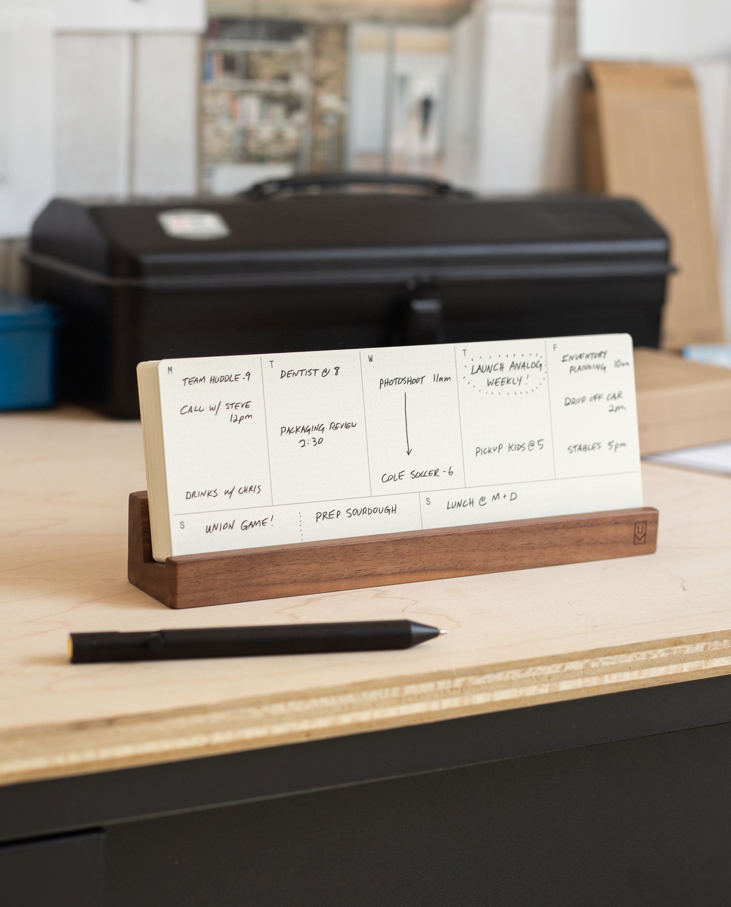 Analog Weekly Planning Kit (Walnut)