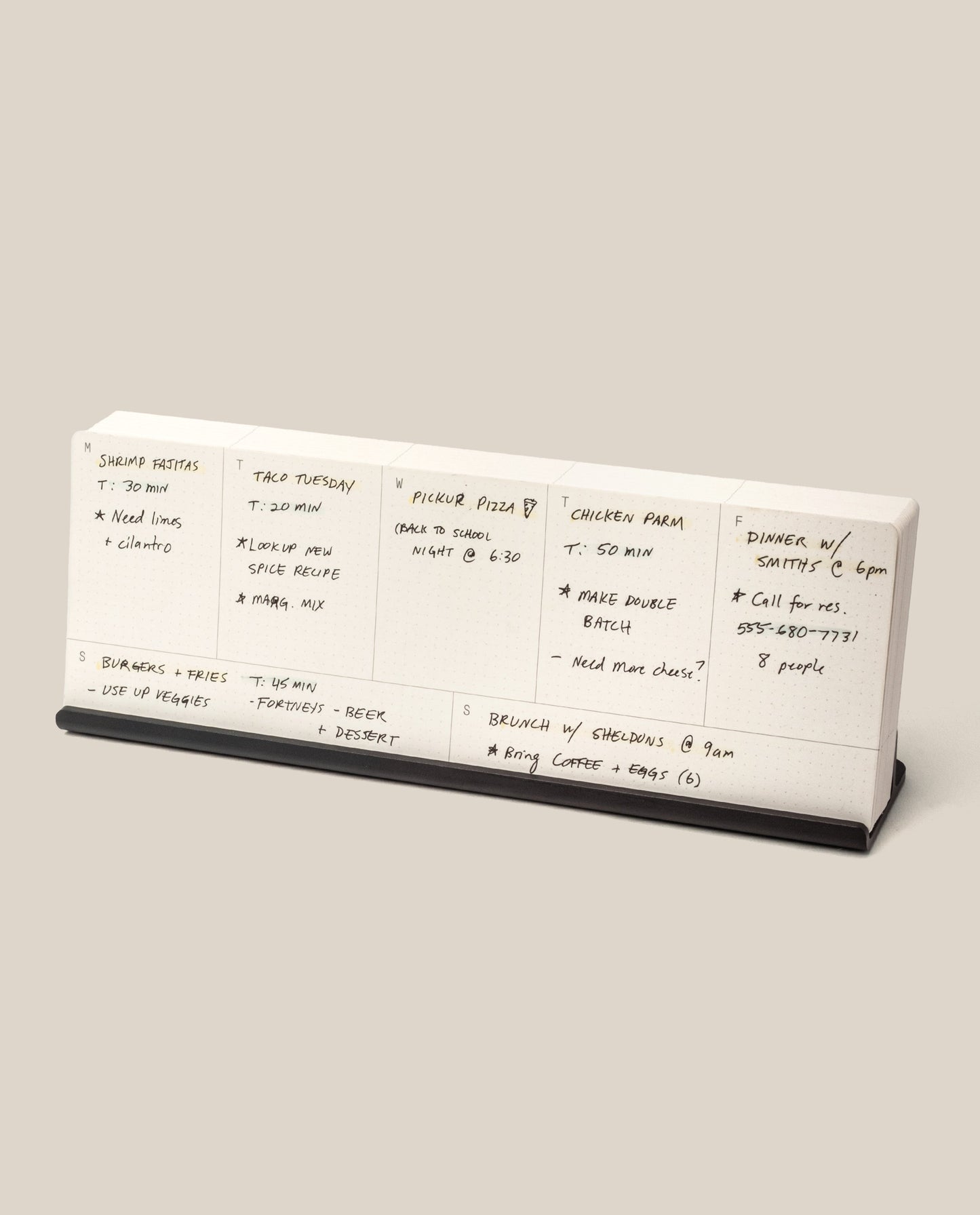 Analog Weekly Planning Kit (Black Aluminum)