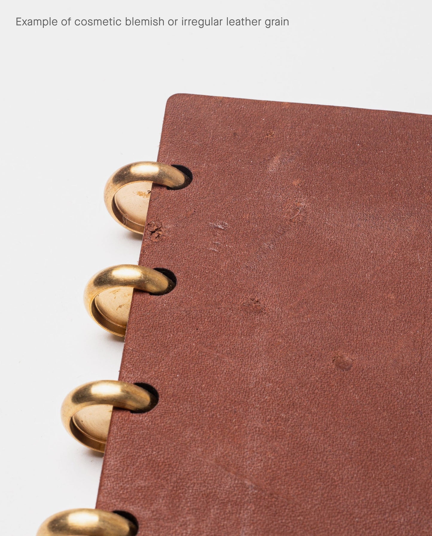 Warehouse Item - Discbound Heirloom Journal (Brown/Brass)