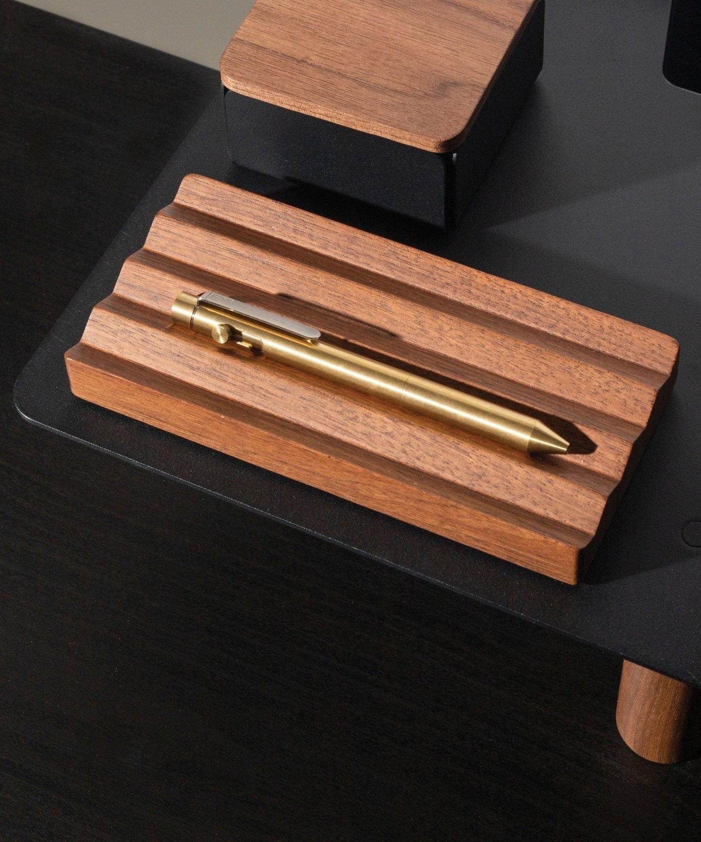 Gather Wood Zigzag Tray (2x1 - Walnut)