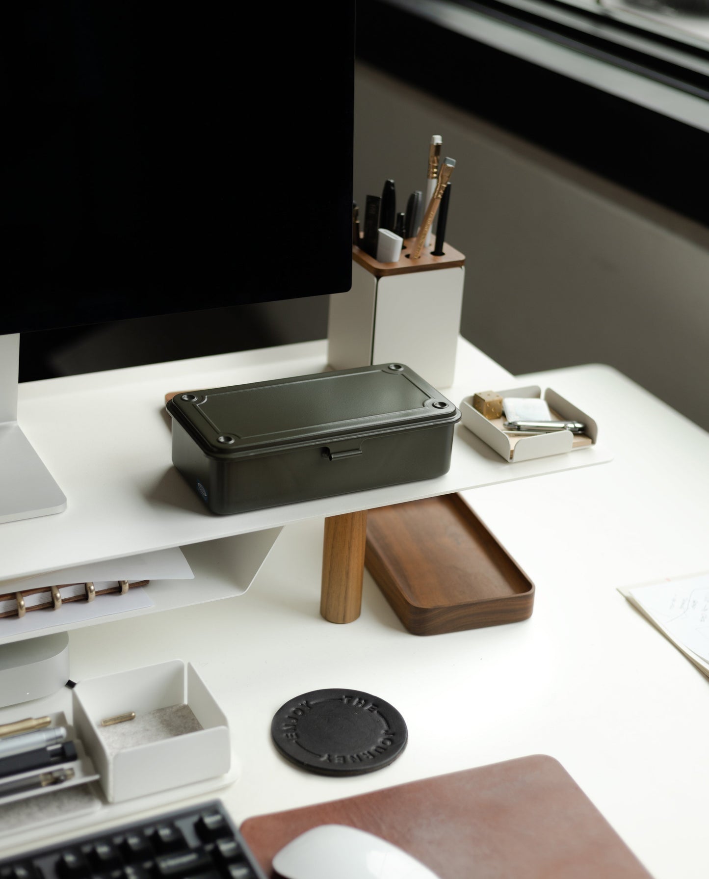 Toyo Steel Stackable Storage Box T-190 (Military Green)