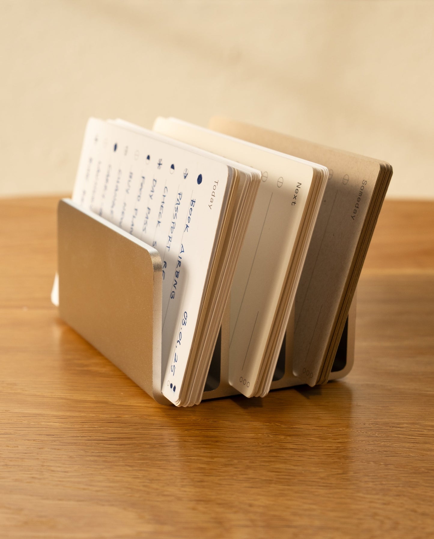Analog Card Organizer (Silver Aluminum)