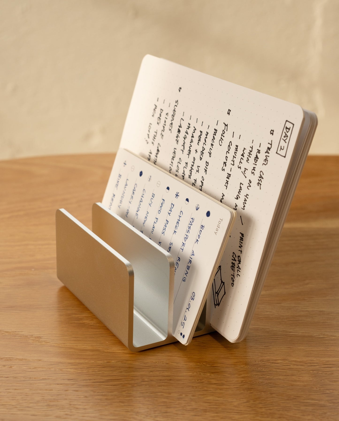 Analog Card Organizer (Silver Aluminum)